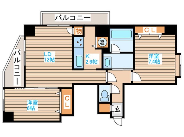 ロイヤルヒルズタワ－の物件間取画像